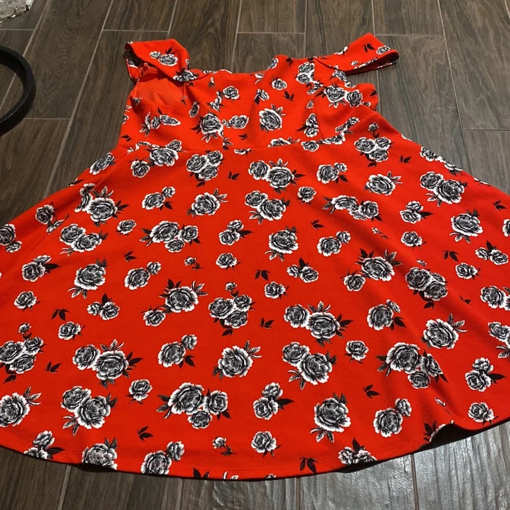 Torrid off the shoulder floral dress